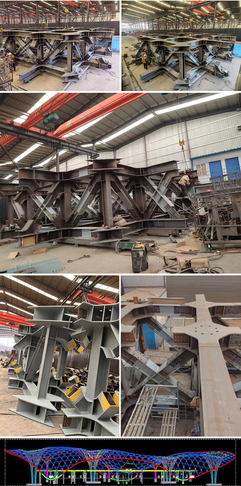 三峡恒基能脉瓜州70万千瓦“光热储能+”东吸热塔甘州钢结构项目